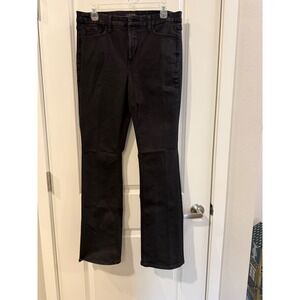 Jen7 by 7 For All Mankind Womens Slim Bootcut Black Jeans Size 10 Stretch Denim
